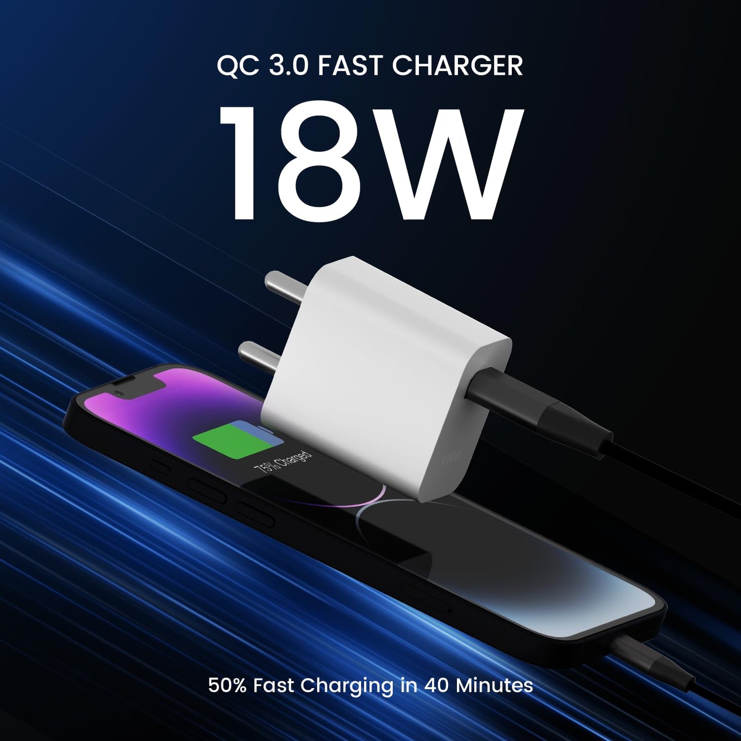 FAST CHARGER 18W QC GaN USB TYPE-A